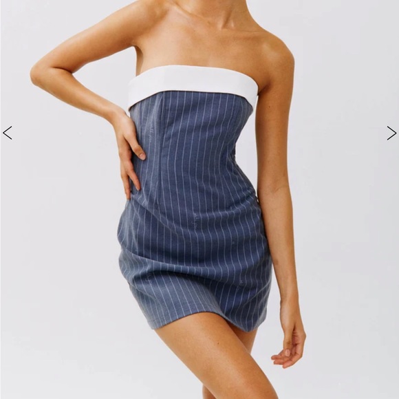 With Jean Dresses & Skirts - With Jean Pinstripe Corset Dress